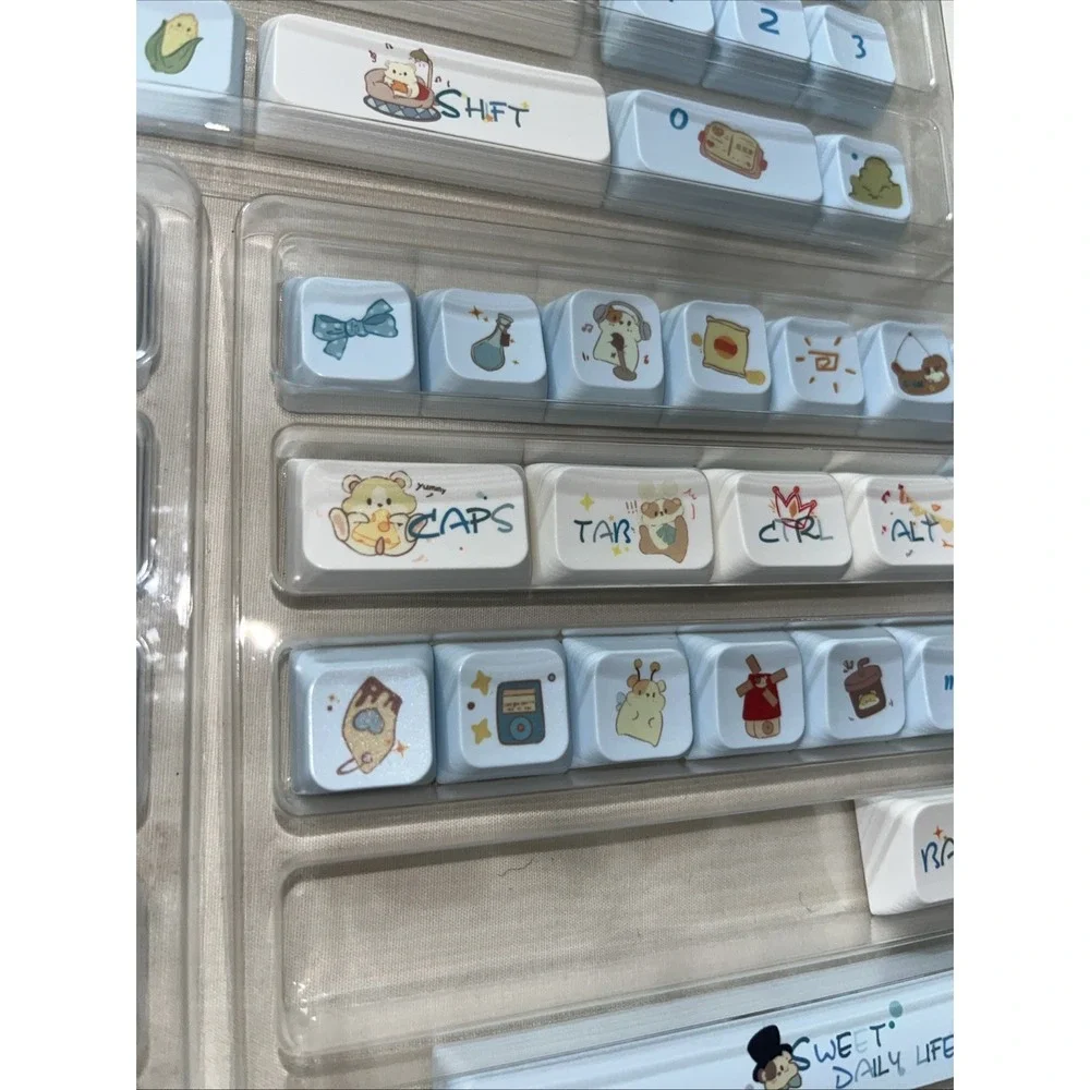 Cartoon Chiikawa Keycap For Mechanical Keyboard Hamster Cutee Keys Key Cap Gifts